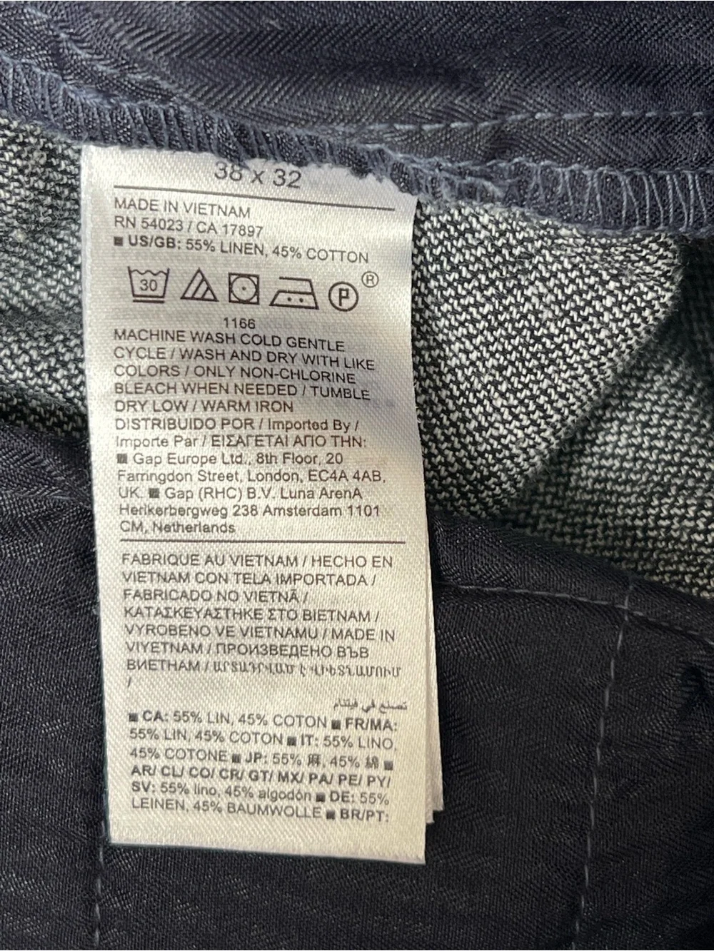 Banana Republic Men's Heather Blue Chinos